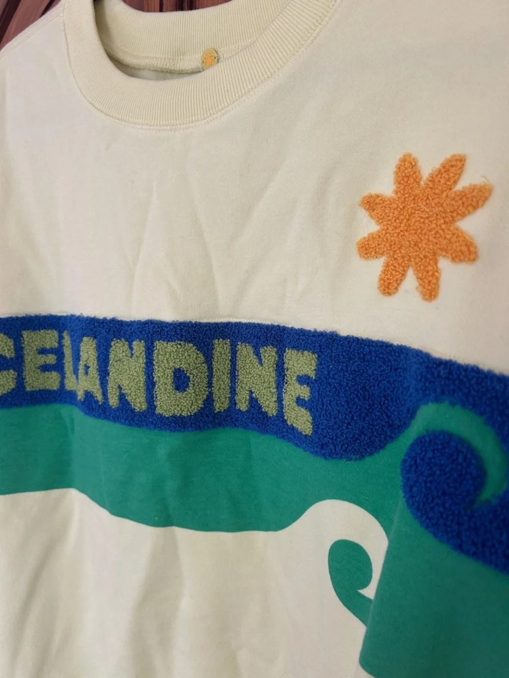 NWT Anthropologie Celandine Surf Camp Graphic Sweatshirt - Picture 8 of 12